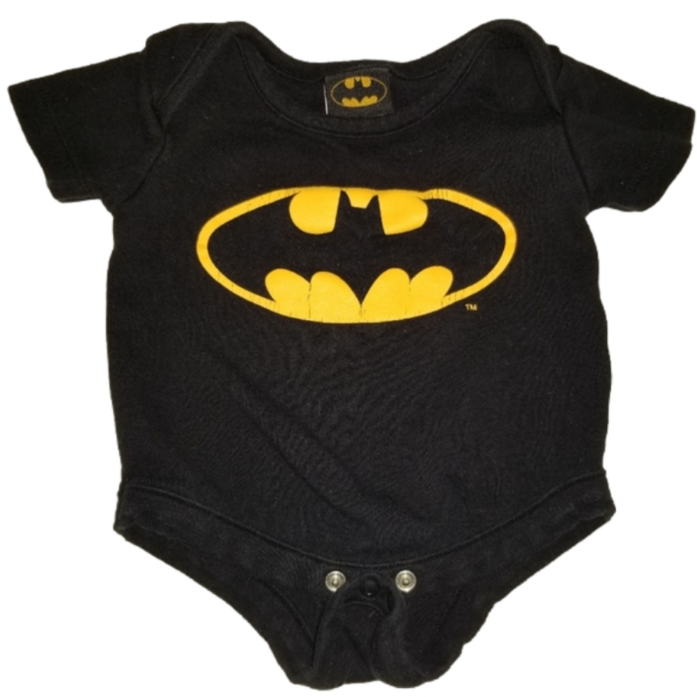 DC Comics Black Batman Baby One Piece 0m-3m